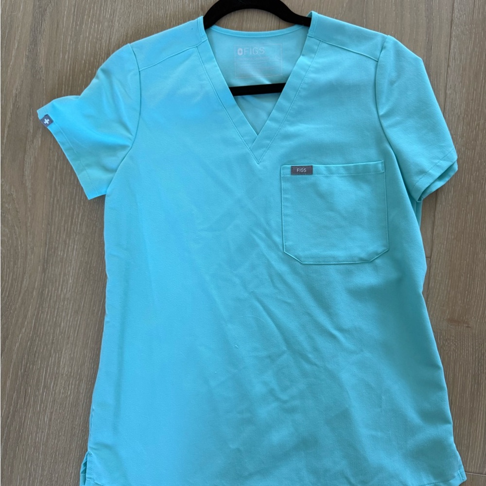 Figs Women’s Catarina Fresh Aqua scrub Top XS
